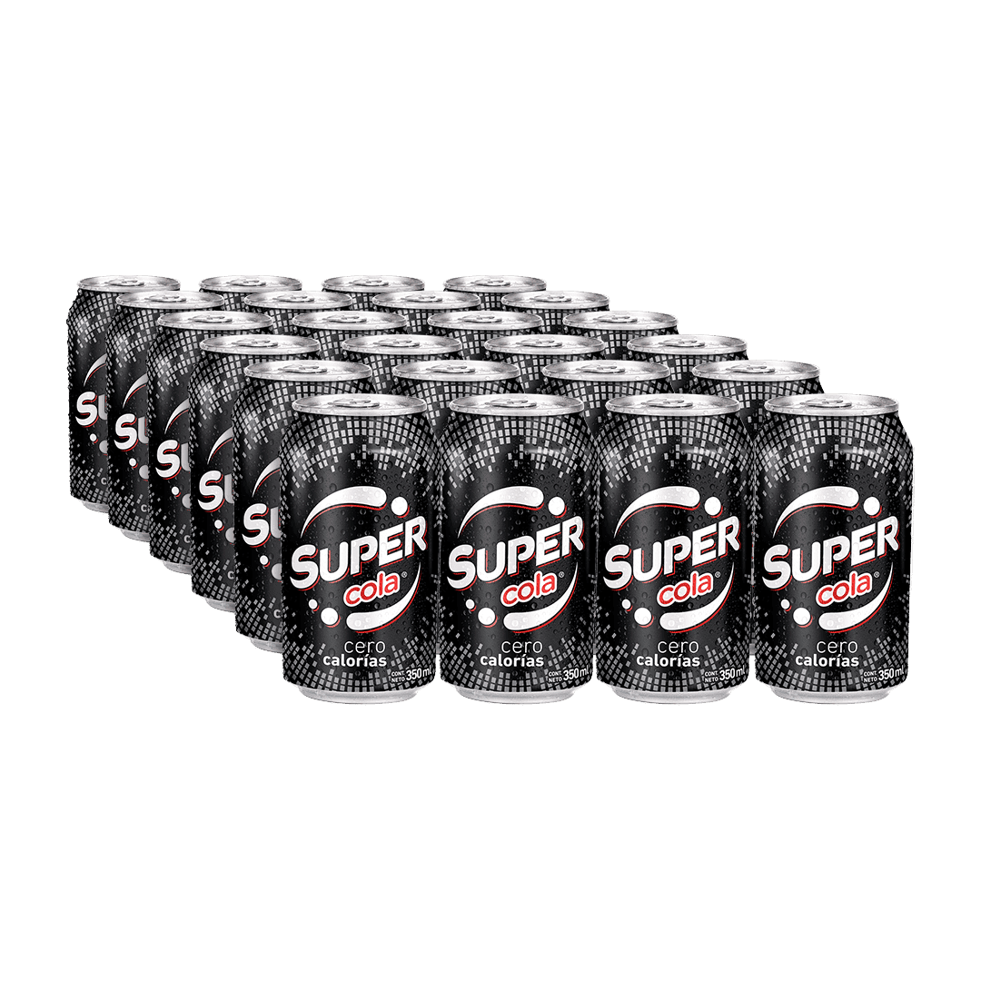 24 Pack Super Cola Cero en lata